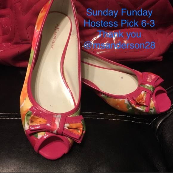 anne klein floral shoes